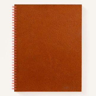 Carnet Texture de cuir cognac vintage usé