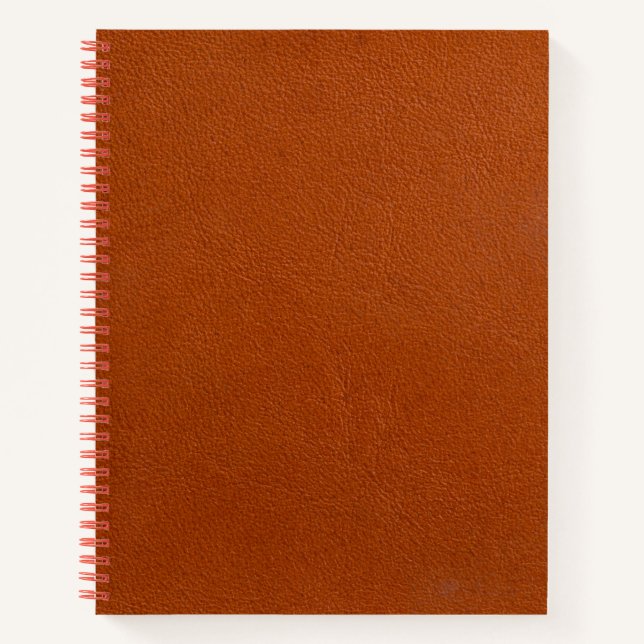 Carnet Texture de cuir cognac vintage usé (Devant)