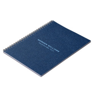 Carnet Texture de Denim bleu