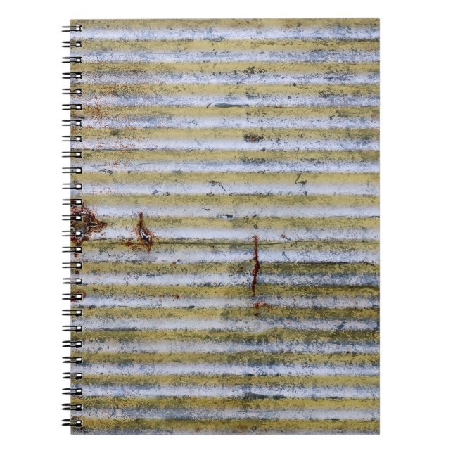 Carnet texture de grunge de zinc rouille, texture de zinc (Devant)