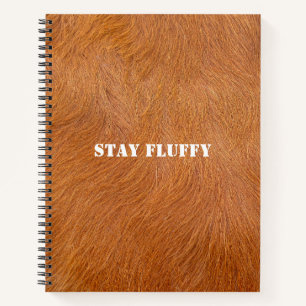 Carnet Texture de la fourrure brune de vache Highland