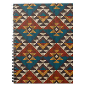 Carnet Texture de laine aztèque Tribal.
