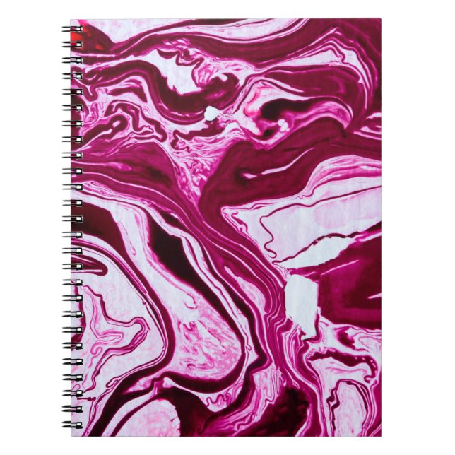 Carnet Texture de marbre magenta (Devant)