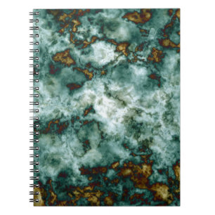 Carnet Texture de marbre vert avec des veines