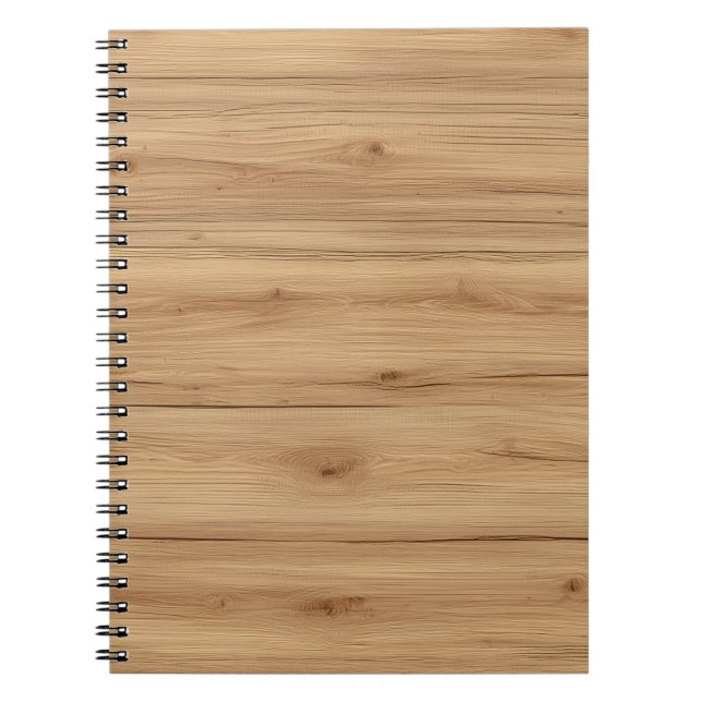 Carnet Texture de planche en bois de chêne naturel avec d (Devant)