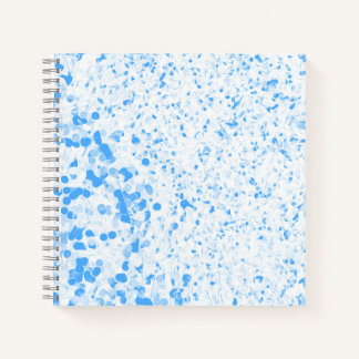 Carnet Texture de taches - Bleu