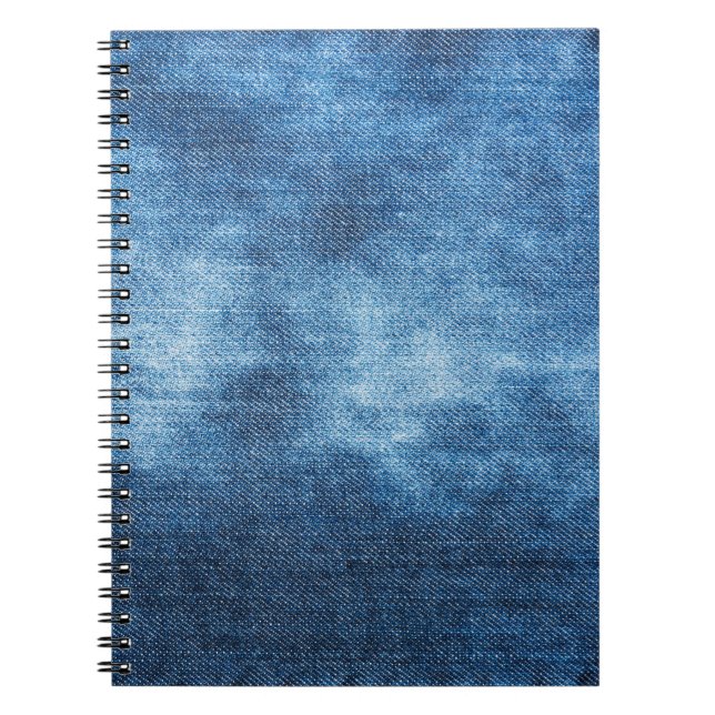 Carnet Texture des jeans en denim bleu (Devant)