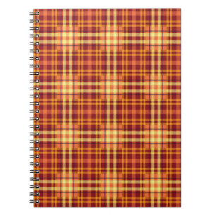 Carnet Texture du tissu plaqué d'automne Motif-52627