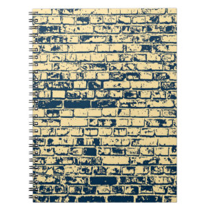 Carnet Texture d'un mur de briques. Conception de papier 