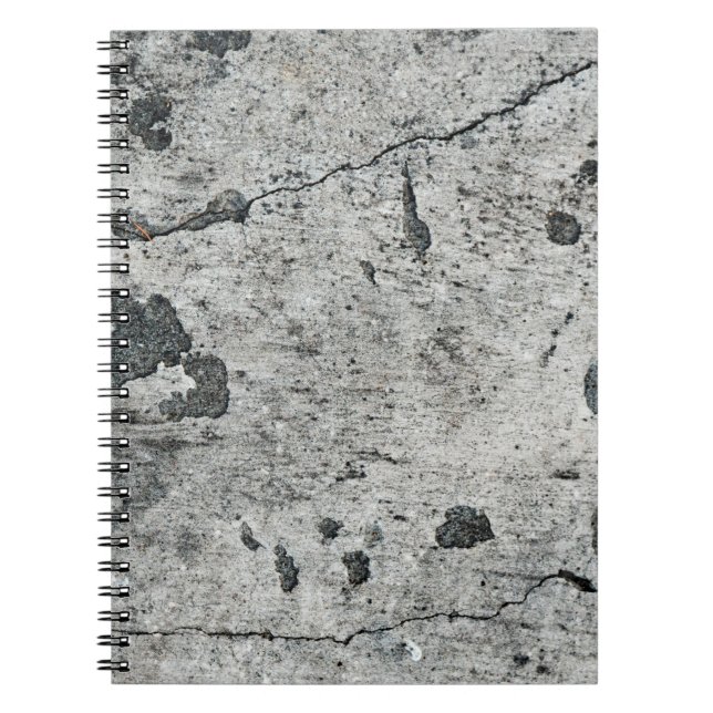 Carnet Texture d'un vieux mur de béton fêlé. Contexte (Devant)