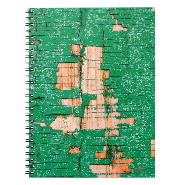 Carnet Texture d'une vieille clôture en bois avec peintur (Devant)