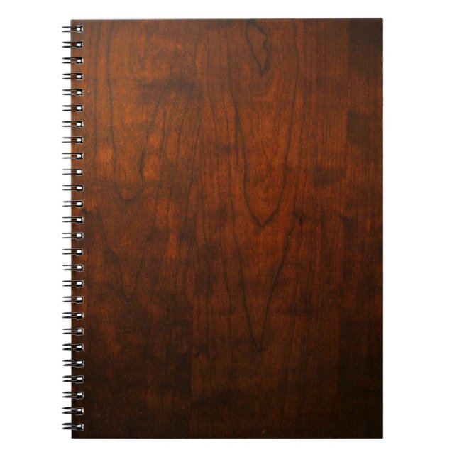 Carnet Texture en bois d'acajou (Devant)