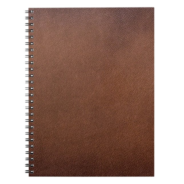 Carnet Texture en cuir authentique, véritable arrière - p (Devant)