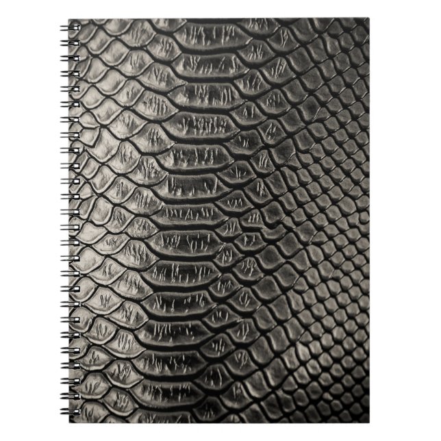 Carnet Texture en cuir noir, utilisation arrière - plan. (Devant)
