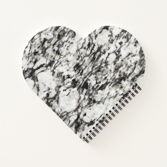 Carnet texture granite | Arrière - plan de marbre en noir (Dos)