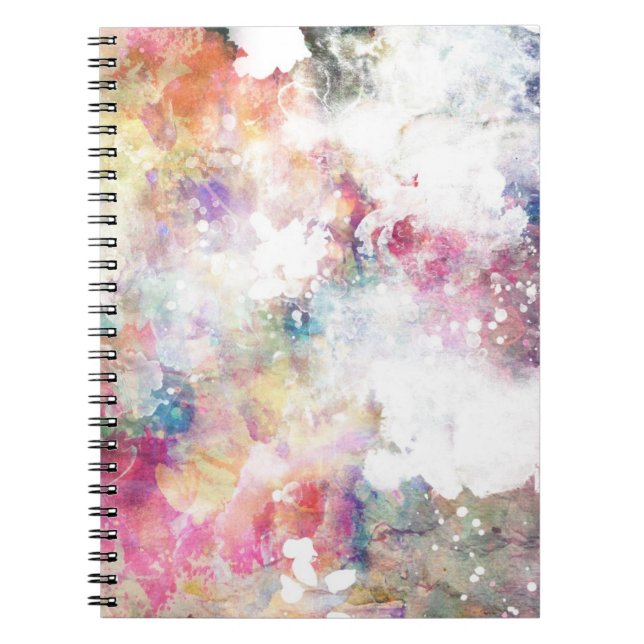 Carnet Texture grunge abstraite avec la peinture 2 (Devant)
