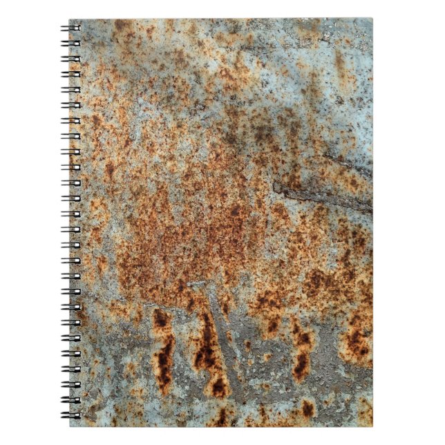 Carnet Texture métallique avec rayures et fissures. VINTA (Devant)