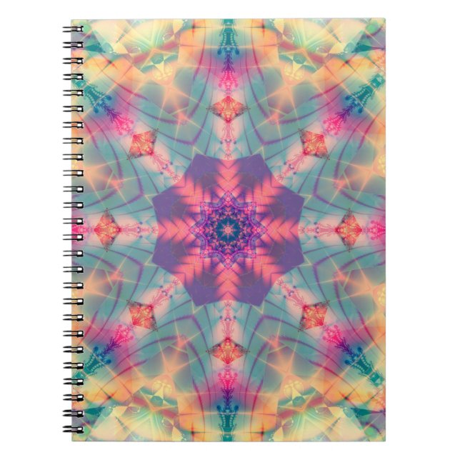 Carnet texture multicolore Abstraite. Feu (Devant)