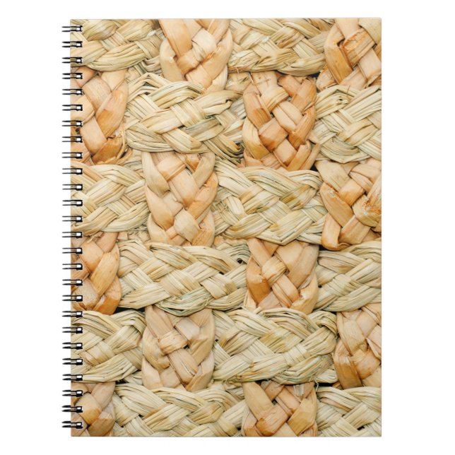 Carnet texture naturelle de paille  (Devant)