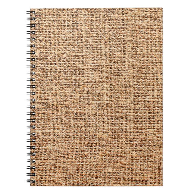 Carnet Texture naturelle du lin en tant qu'arrière - plan (Devant)