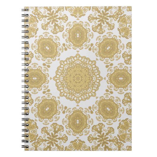 Carnet Texture ornementale vintage, orientale, med (Devant)