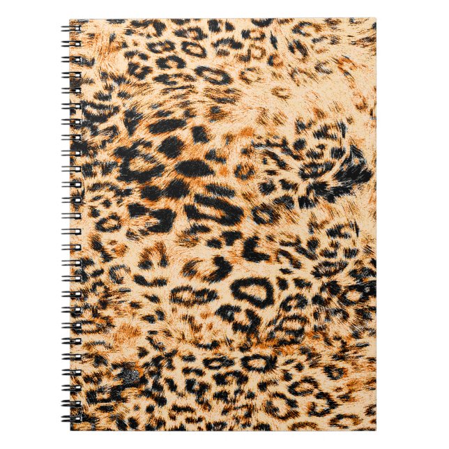 Carnet Texture peau léopard, motif léopard (Devant)