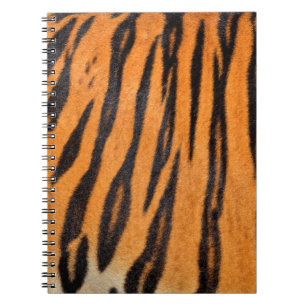 Carnet Texture réaliste de la peau du tigre.