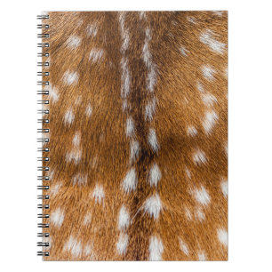 Carnet Texture repérée de fourrure de cerfs communs