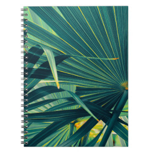Carnet Texture tonique à feuille de palme striée