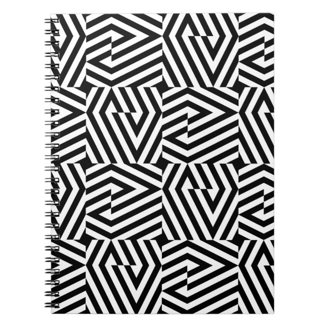 Carnet Texture transparente avec bande oblique noire (Devant)