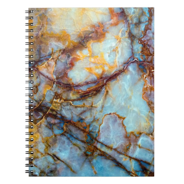 Carnet texture unique de pierre naturelle - marbre, onyx, (Devant)