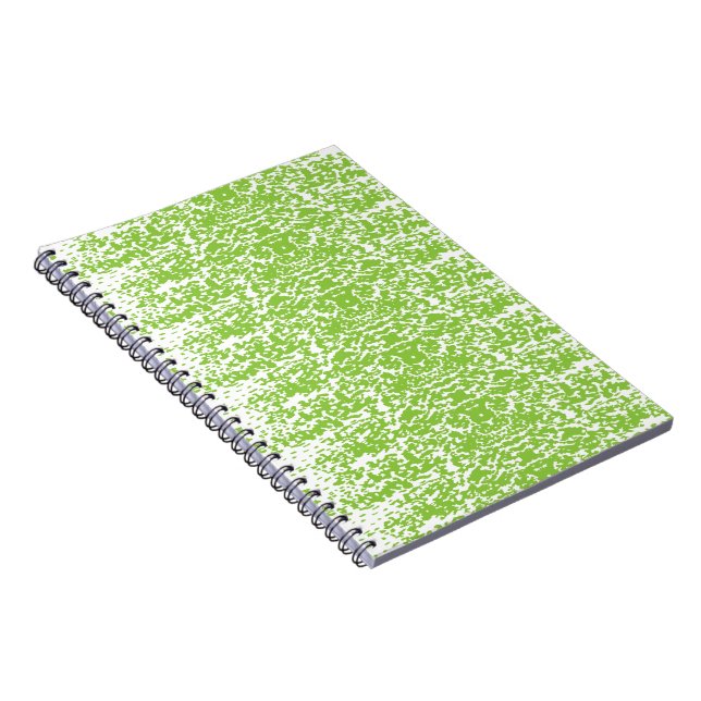 Carnet Texture Vert Citron Grunge (Côté Droit)