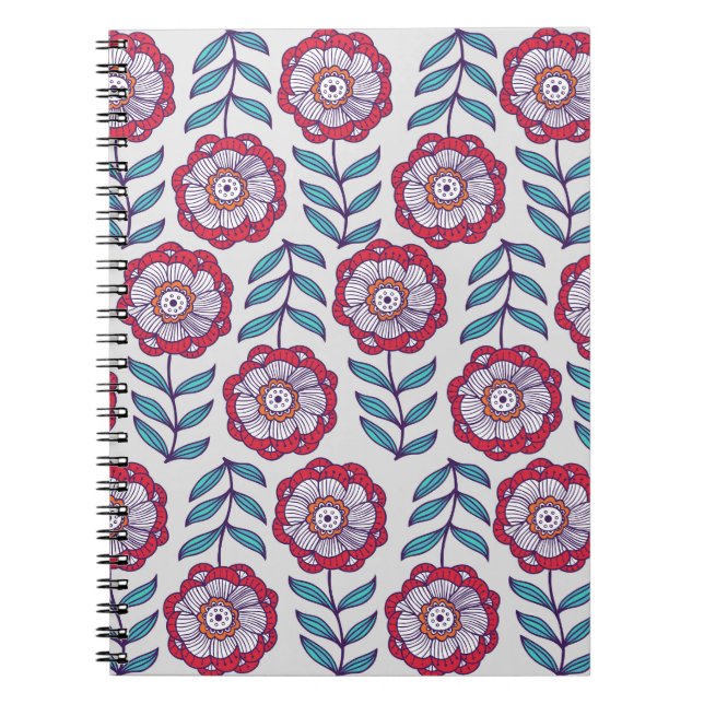 Carnet Texture Vintage florale sans fin (Devant)