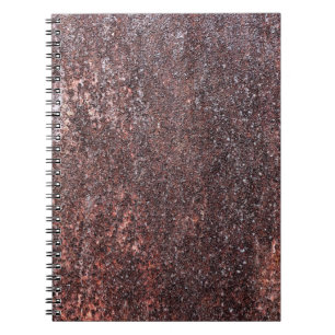 Carnet Texture vintage métallique avec rayures et craquel