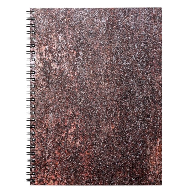 Carnet Texture vintage métallique avec rayures et craquel (Devant)