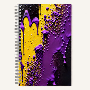 Carnet Texturé Violet Jaune Noir Jaune Jaune Jouer amusan