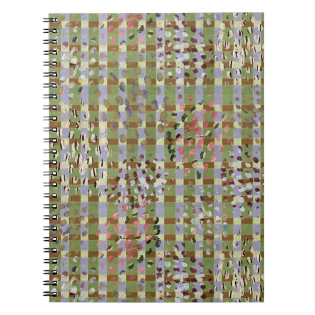 Carnet Textured Pointillism Grid Pattern Artwork (Devant)