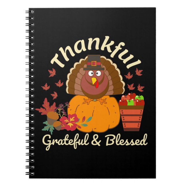 Carnet Thanksgiving Grateful & Blessed (Devant)