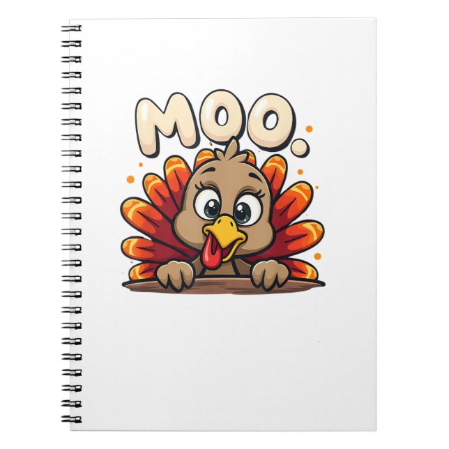 Carnet Thanksgiving Time Turkey Moo Funny Thanksgiving Fu (Devant)
