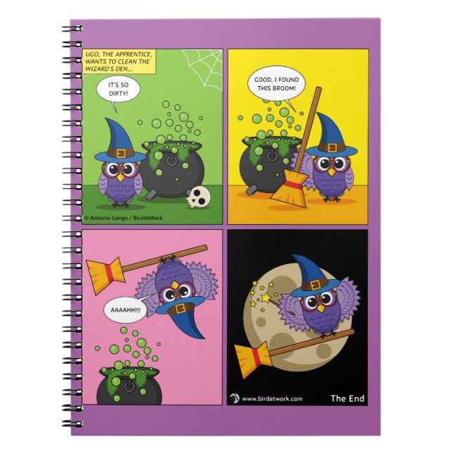 Carnet The Apprentice Wizard - Cleaning Comic (Devant)