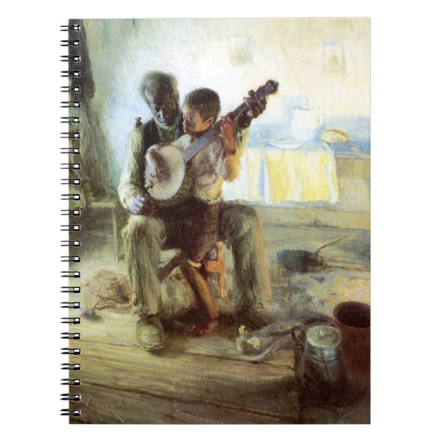 Carnet The Banjo Lesson By Henry Ossawa Tanner (Devant)