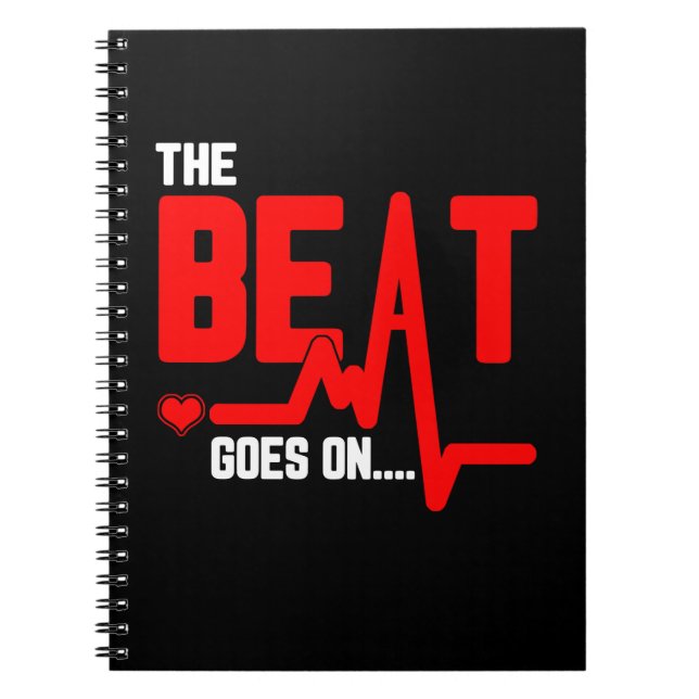 Carnet The Beat Goes On Heart Surgery Survivor Heartbeat (Devant)