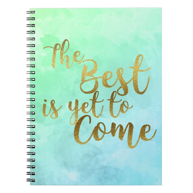 Carnet The Best I Yet To Mange Watercolor Notebook (Devant)