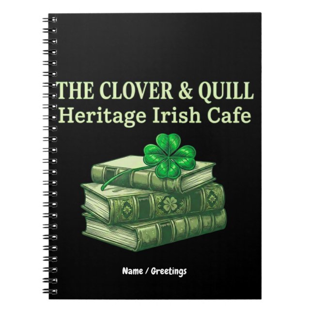 Carnet The Clover & Quill: Heritage Irish Cafe Celtic  (Devant)