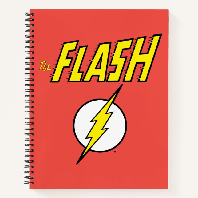 Carnet The Flash Name & Lightning Bolt Logo (Devant)