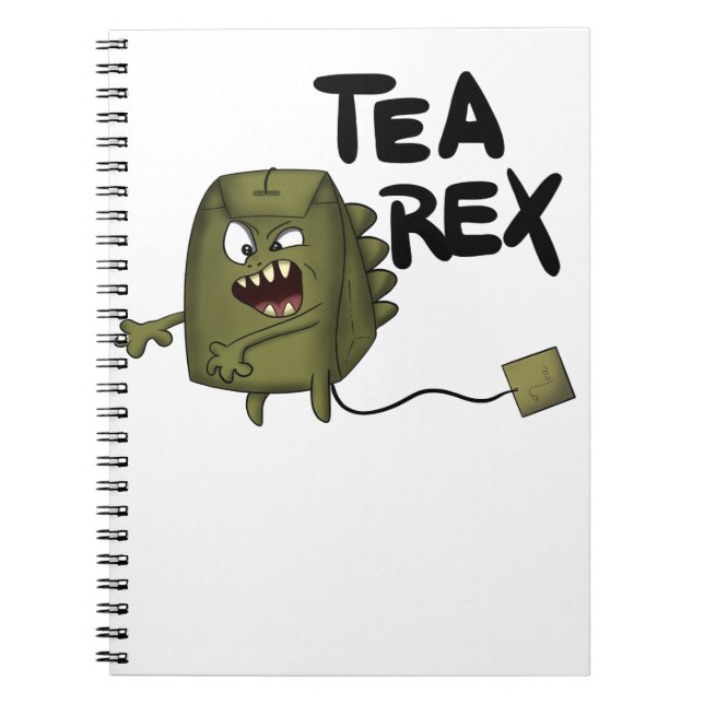 Carnet thé rex, drôle de dinosaure (Devant)