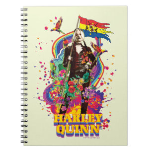 Carnet The Suicide Squad   Harley Quinn Flowers & Rainbow