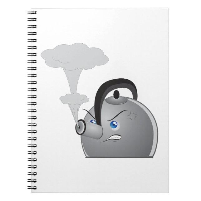 Carnet Théière en colère (Devant)