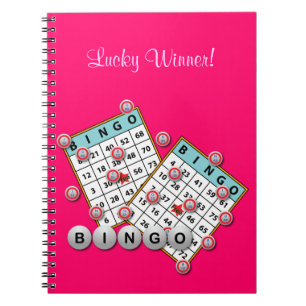 Carnet Thème chanceux de bingo-test de gagnant