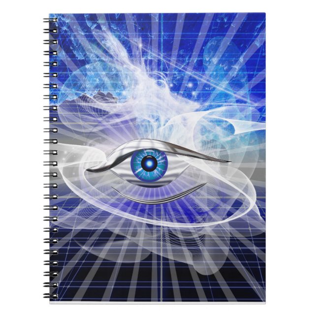 Carnet Thème de l'œil cosmique mystique (Devant)
